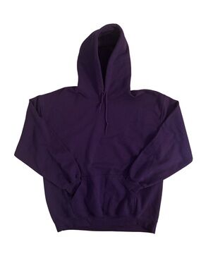Gildan Blank Purple Men's Pullover Hoodie - Classic Comfort